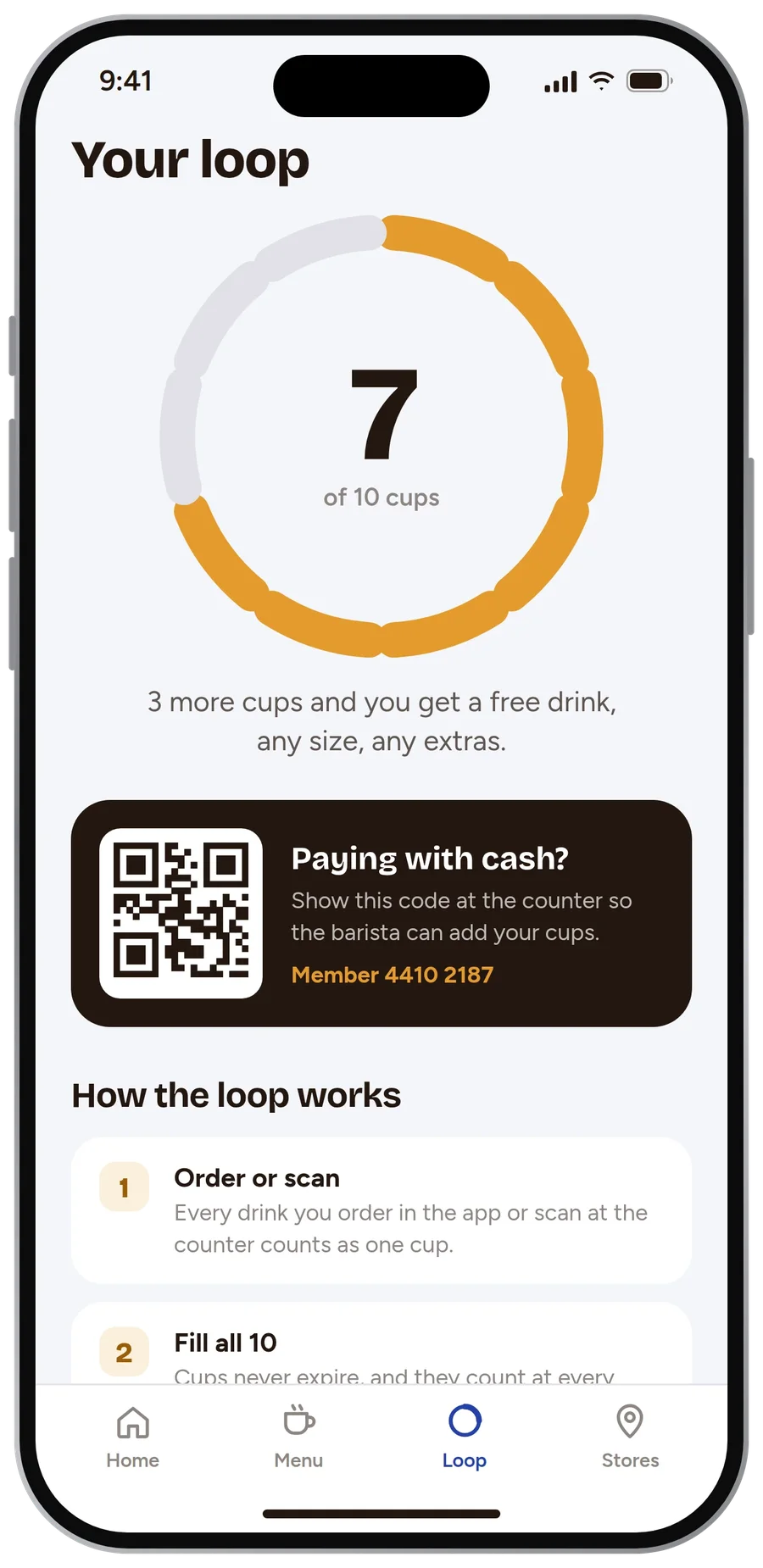 Your loop screen